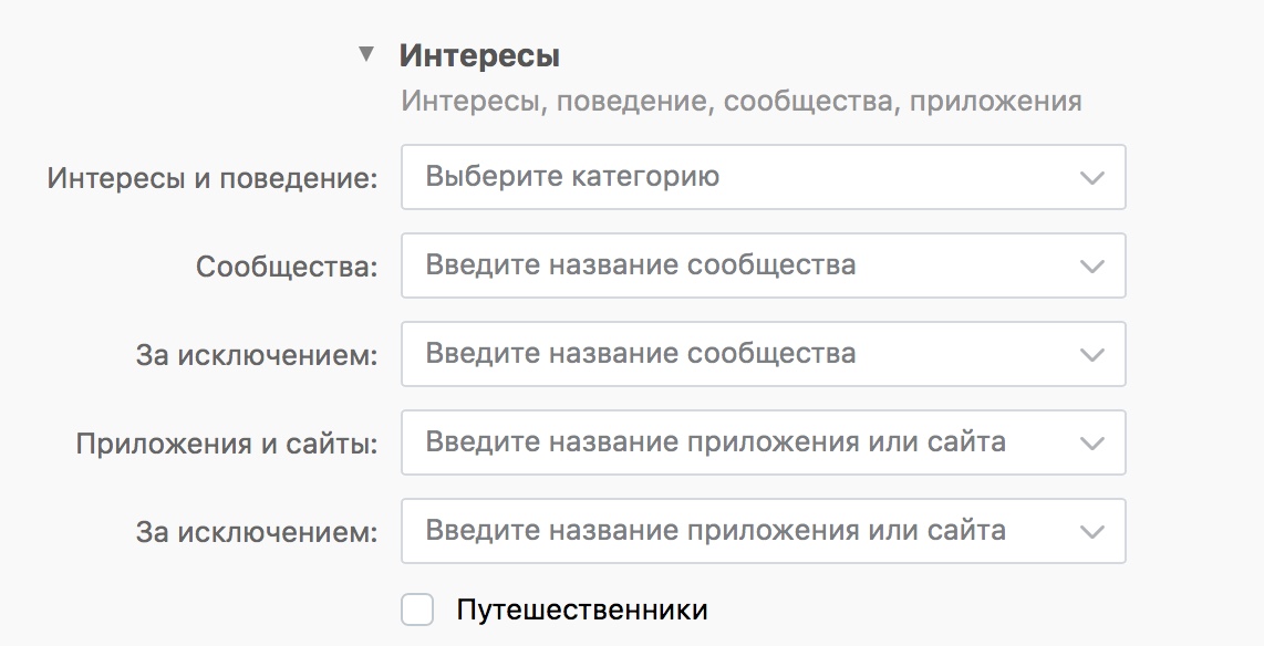 Категории сообществ