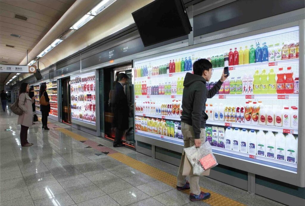 Продуктовый AR-магазин в сеульском метро