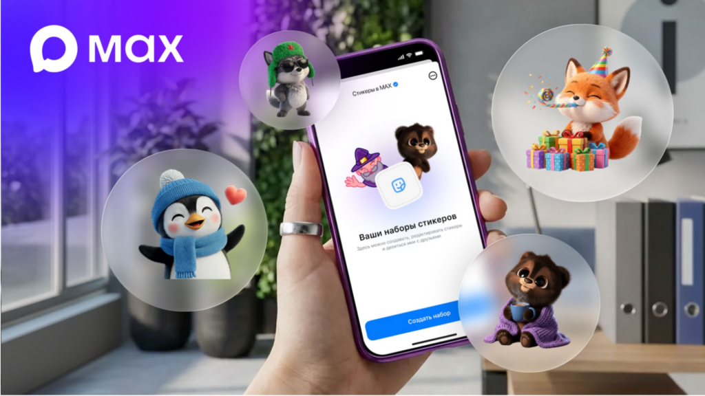 В мессенджере МАХ тестируется функция создания стикеров совместно с авторами публичных каналов
