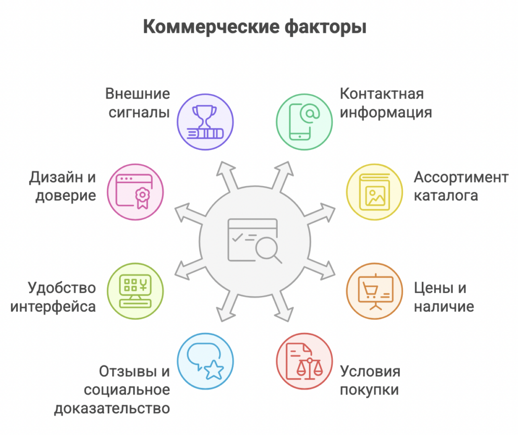 Коммерческие факторы в SEO